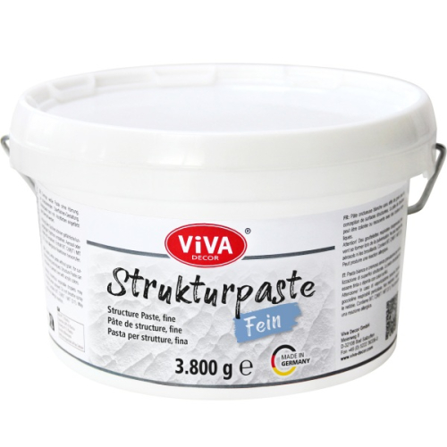 Preview: Viva Decor Strukturpaste fein 3.8 kg (GP1L=9,19€) Preview: Viva Decor Strukturpaste fein 3.8 kg (GP1L=9,19€)